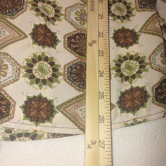 Daniel Rainn Long Sleeve Blouse SZ Medium Light-Weight Medallion Relaxed Boho - Picture 10 of 10